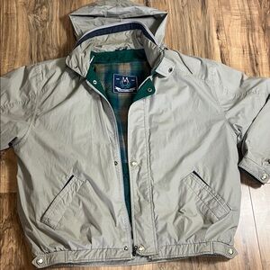 Vtg Members Only Men’s Windbreaker Interactive Zip-in Quilted Liner Vest Sz L